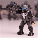 Halo Mega Bloks Unsc Dark Gray Odst Figure 97390 Ultimate Battle Collector. Fixed Price $23.39.