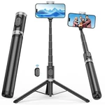 Ackima 67" Selfie Stick Tripod, All Phone 67INCH, Black Silver. Fixed Price $38.41.