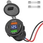 Qidoe 66W 12V Usb Outlet, 4 Port Dual Pd & Quick 3.0 Car Charger.... Fixed Price $18.09.