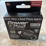Power Pod Deluxe Portable Emergency Charger & Cable Usb-iphone. Fixed Price $12.95.