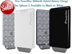 New Powerskin Pop'n Apple Iphone 5 Hybrid Battery Charger 2000MAH Black/white. Fixed Price $13.88.