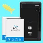 Rechargeable 2X 2980MA Battery Universal Charger F Samsung Galaxy Ace GT-I8160. Fixed Price $48.12.