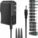 Universal 2A Ac Adapter Power Supply With 11 Plug Tips To DC5V 1.5A 1A. Fixed Price $11.99.