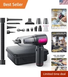 Cordless Handheld Car Vacuum 22000PA 7800MAH Battery 3 Speeds Hepa Purple. Fixed Price $79.99.