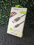 Ihome 5 Ft. Nylon Sync & Charge Micro Usb 2.0 Cable For Android Devices - Black. Fixed Price $5.50.