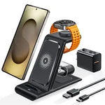 Wireless Charging Station For Samsung Charger Galaxy Watch Black. Fixed Price $46.55.