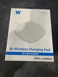 Just Wireless 5W Qi Charging Pad With 4FT Tpu Cable - White. Fixed Price $11.99.