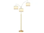F1378 Lights Arc Gold White 60W Led Indoor Standing Dimmable Floor Lamp. Fixed Price $87.41.