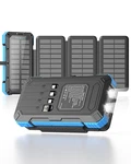 Kepswin Solar Charger Power Bank 49800MAH With Built-in Cables & 3 Blue. Fixed Price $88.22.