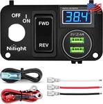 Nilight Golf Cart Key Switch Console Panel 12V Forward Reverse Usb Charger. Fixed Price $57.99.