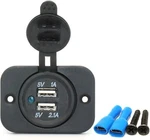 Waterproof Dual Usb Charger Socket & 2.1A For Ipad Iphone Car Boat Marine Led. Fixed Price $8.99.