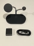 Samsung 3-IN-1 QI2 15W Magnetic Wireless Charger Charging Stand Black Used. Fixed Price $59.95.