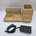 Project 62 Desk Organizer & Charger - Bamboo Usb Charging Ports Fast Shipping. Fixed Price $15.29.