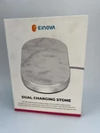 Einova 10W Qi Wireless Dual Charging Stone White Marble. Fixed Price $44.99.