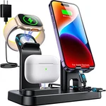 Ziyevr 4 1 Charging Station For Multiple Devices Apple, - Scratch & Dent. Fixed Price $23.43.