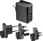 Insignia 3-PORT Usb International Wall Charger 22 Watts Fast Charging Black. Fixed Price $12.99.