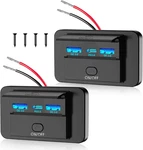 2PCS Ports 12V Rv Usb Outlet 72W, Gibbab Dual QC3.0 36W & PD3.0 Type-c Qui. Fixed Price $23.80.