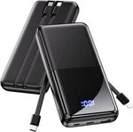 Portable Charger Power Bank 15000MAH 22.5W Fast Charging Built Cable Battery. Fixed Price $35.99.