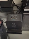 Uplift Desk Wireless Charging Power Hub PDC010 Black. Fixed Price $50.00.