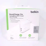 Belkin Boostcharge 60W Dual Usb-c Wall Charger Pd Pps White Fast. Fixed Price $22.38.