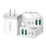 Usb Charger Block, 40W 4-PORT Fast 20W Pack, White. Fixed Price $48.73.