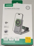 Ugreen 3 In QI2 15W Magnetic Wireless Charger Foldable For Iphone Watch. Fixed Price $39.99.