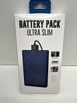 Ultra Slim Battery Pack Wallet Size. Blue 2500 Mah. Fixed Price $11.96.