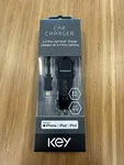 Key Dual Usb Car Charger 3.4A For Iphone & Ipad, Fast Charging, Black. Fixed Price $25.95.