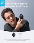 Anker Magsafe Compatible Maggo Ufo 3-IN-1 Charger B25M8J11 Black. Fixed Price $90.43.
