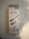 Ihome 6FT Braided Usb-c Fast Charge Cable For Iphone 15 Series, White. Fixed Price $8.23.