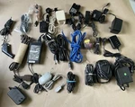 Lot Of 20 Mixed Brands Chargers Cords Cables Power Adapters 10LB Assorted. Fixed Price $26.99.