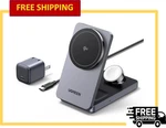 Ugreen Magflow QI2 15W 3-IN-1 Foldable Fast Charging Station For Iphone. Fixed Price $136.29.