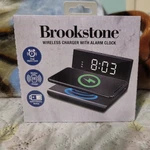 Brookstone Wireless Charger With Alarm Clock - Smartphone. Fixed Price $23.79.