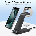 3IN1 Wireless Charger Dock Station For Apple Watch 10 9 Air Pods Iphone 16 15 14. Fixed Price $17.99.