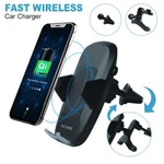 Hizek Wireless Car Charger, Qi Fast Mount 10W Air Vent 360 Rotation. Fixed Price $25.00.