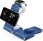Gejiucai 3 1 Foldable Wireless Charging Station Travel Charger - Blue. Fixed Price $32.33.