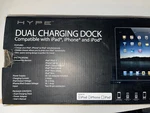 Hype Dual Charging Dock Compatible With Ipad Iphone & Ipod Open Box Complete!. Fixed Price $10.99.