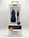 Metro T-mobile Universal Micro Usb Car Charger 2.100A Bue 4 Ft Cable. Fixed Price $11.99.