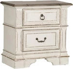 Liberty Furniture Industries Abbey Park 2 Drawer Night Stand W/charging Station,. Fixed Price $898.99.