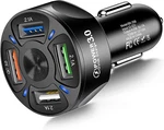 Black Car Charger Adapter 4 Ports Usb Fast Charging Electronic Devices. Fixed Price $25.00.