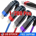 Braided Fast Charger Cable Heavy Duty Usb Lot Cord Fit Iphone 14 13 12 11 Xr 8. Fixed Price $472.09.