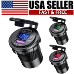12V QC3.0 Dual Usb Car Fast Charger Socket Led Voltmeter Waterproof Power Outlet. Fixed Price $13.59.