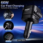 66W Fast Charging Car Charger Dual Usb-a Usb-c Ports Ambient Lighting Black. Fixed Price $20.00.