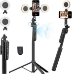 Auto Face Tracking Tripod 360 Rotation,phone UTK-02(WITH Light), Black. Fixed Price $76.15.