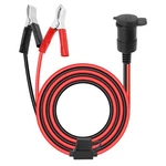 12V Cigarette Lighter Socket Replacement With 3FT Extension Cord & Battery Allig. Fixed Price $12.48.