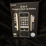 Isound 2-IN-1 Charger & Back Up Battery. Fixed Price $12.98.