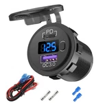 Hapytrip 12V Usb Car Charger Socket, 38W Pd 3.0 & Qc Plastic. Fixed Price $21.98.