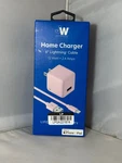 Just Wireless 12W Wall Charger With 5-FT Usb Lightning Cable Mfi Certified Pink. Fixed Price $8.50.