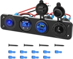 4 In 1 On/off Charger Socket Panel Pd Type And Qc 3.0 Usb Power Outlet Led Vol. Fixed Price $29.85.