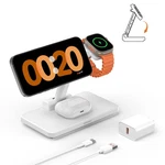 Magsafe 3 1 Wireless Charging Station: Joygeek Portable Pure White. Fixed Price $20.79.